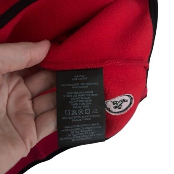 Aether Apparel Red Polartec Fleece High Neck Pullover w/ Pockets Sz Small - Picture 3 of 8